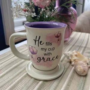 Grace Mug and Coaster Set